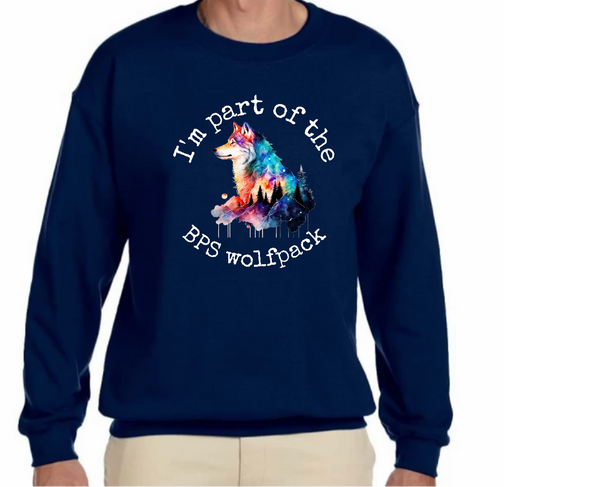 BPS Wolfpack crew sweatshirt