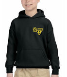 Riverside chest logo hoodie